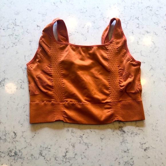 PrettyLittleThing Orange Workout Bra Top - Picture 3 of 6